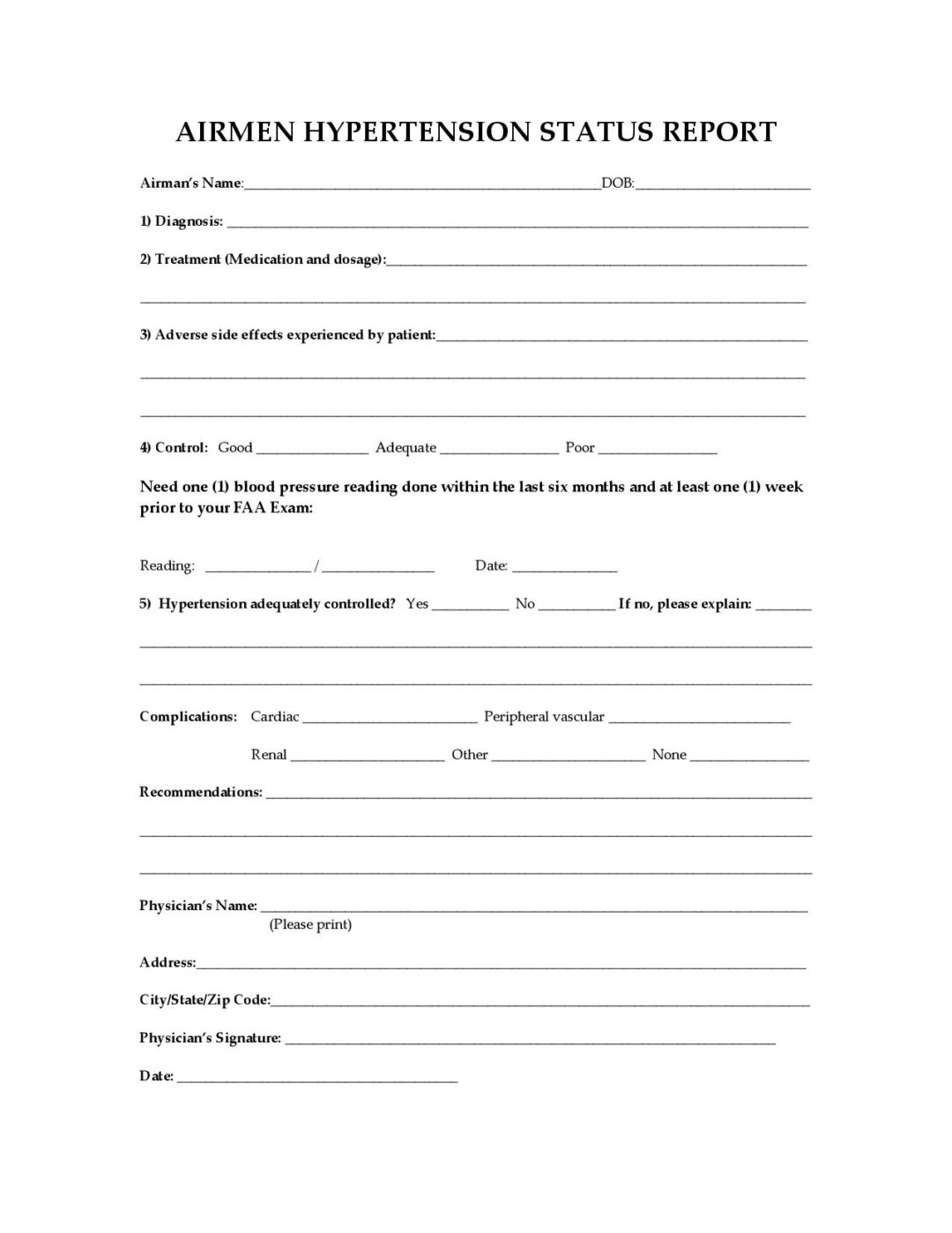 Download Forms Primary Care Physicians